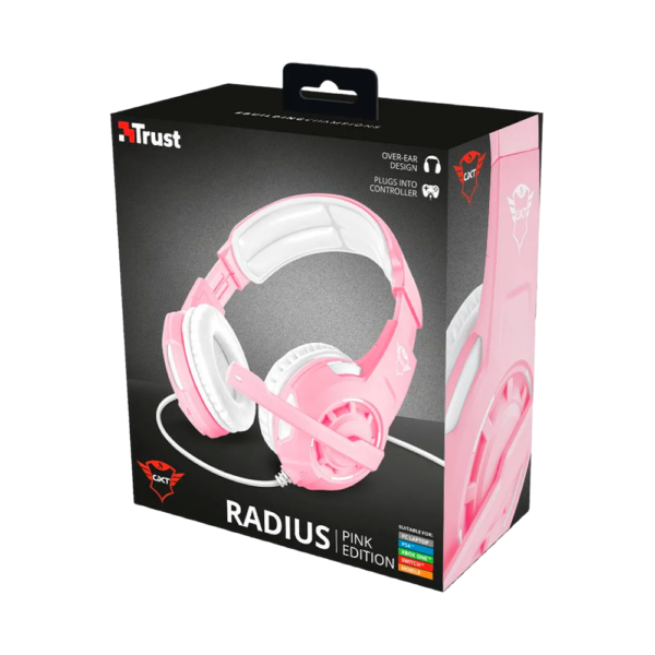 AUDIFONO TRUST GXT 310P RADIUS GAMING COLOR ROSADO - Imagen 7