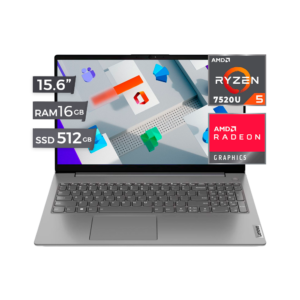 LAPTOP LENOVO V15 G4 AMD RYZEN 5 7520U 16GB RAM LPDDR5 512GB SSD PANTALLA 15.6" FHD AMD RADEON GRAPHICS FREEDOS TECLADO EN ESPAÑOL COLOR Arctic Grey (82YU00XYLM)