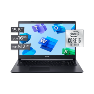 LAPTOP ACER ASPIRE 5 A515-54-50DT CORE I5-10210U MEMORIA 16GB DISCO 512GB SÓLIDO PANTALLA 15.6″ FULL HD IPS FREEDOS