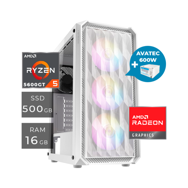 PC AMD RYZEN 5 5600GT (CASE BLANCO)