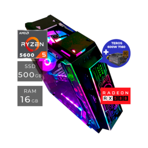 PC AMD RYZEN 5 5600 CASE TEROS TE-1312+RX580